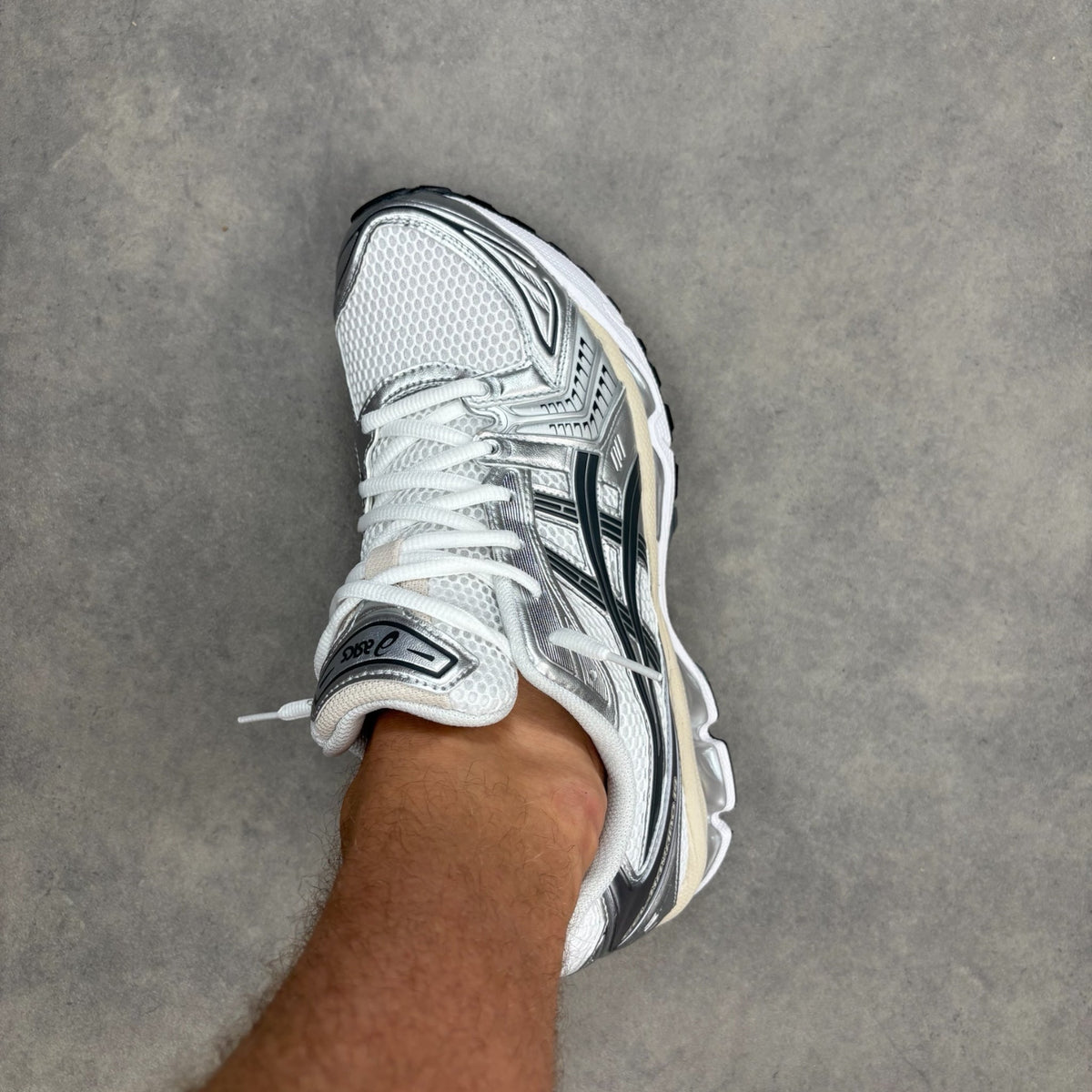 Kayano 14 White Gel Graphite Grey