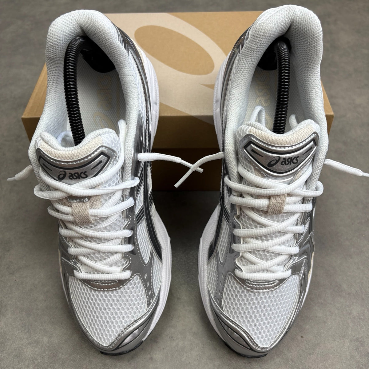 Kayano 14 White Gel Graphite Grey