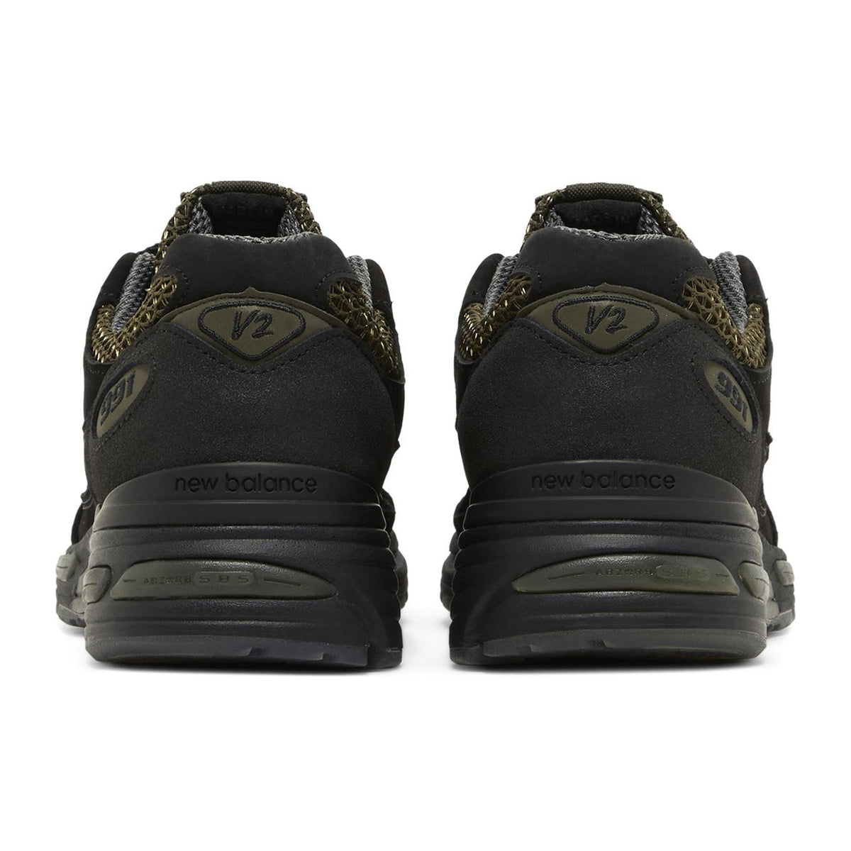 Black Stone Island x New Balance 991v2 MiUK Olive